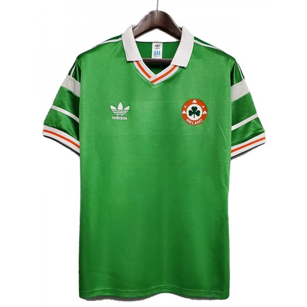 Ireland home retro jersey soccer uniform men's first sportswear football kit top shirt 1988